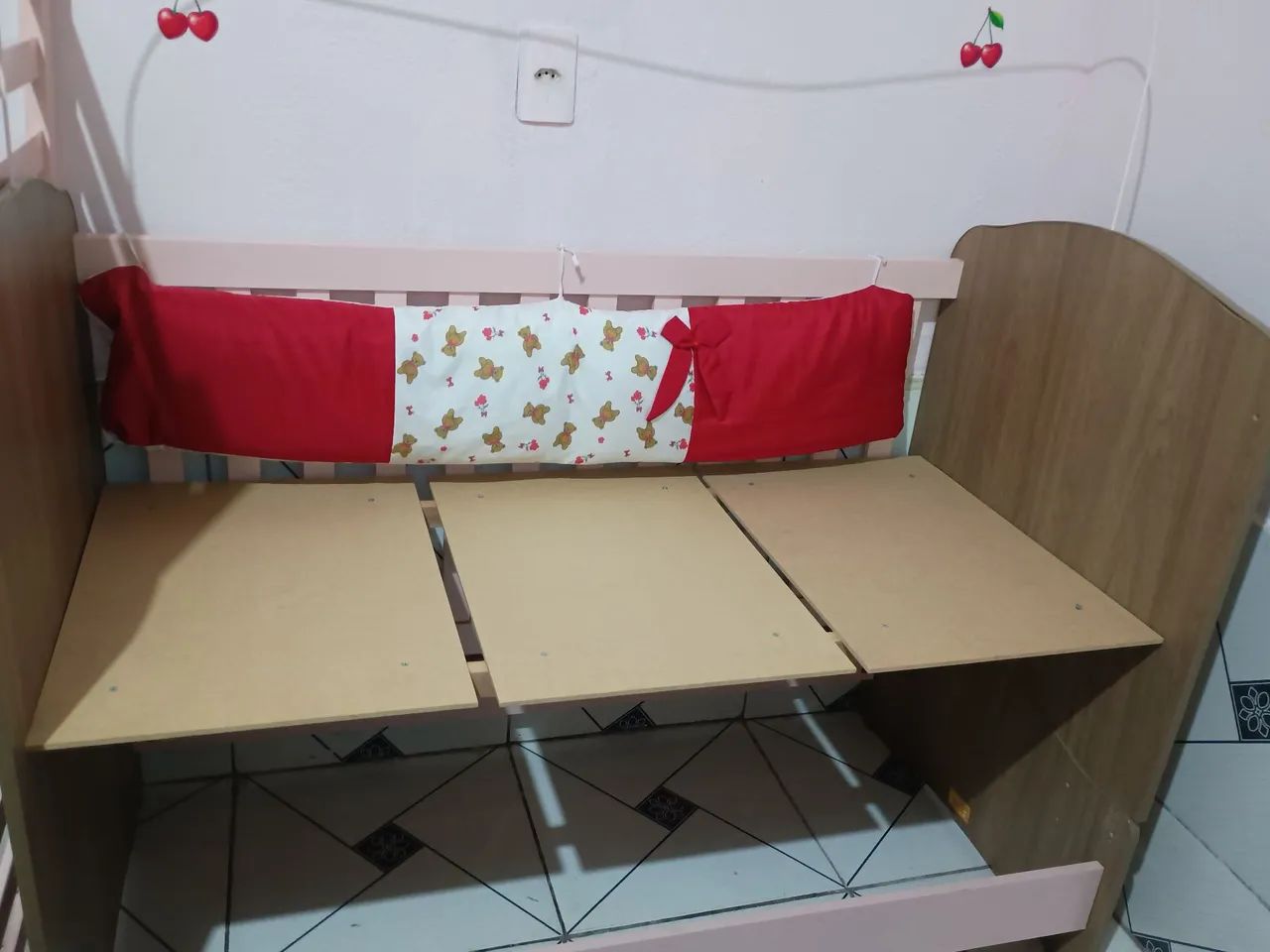 Berço cama rosa - Foto 5