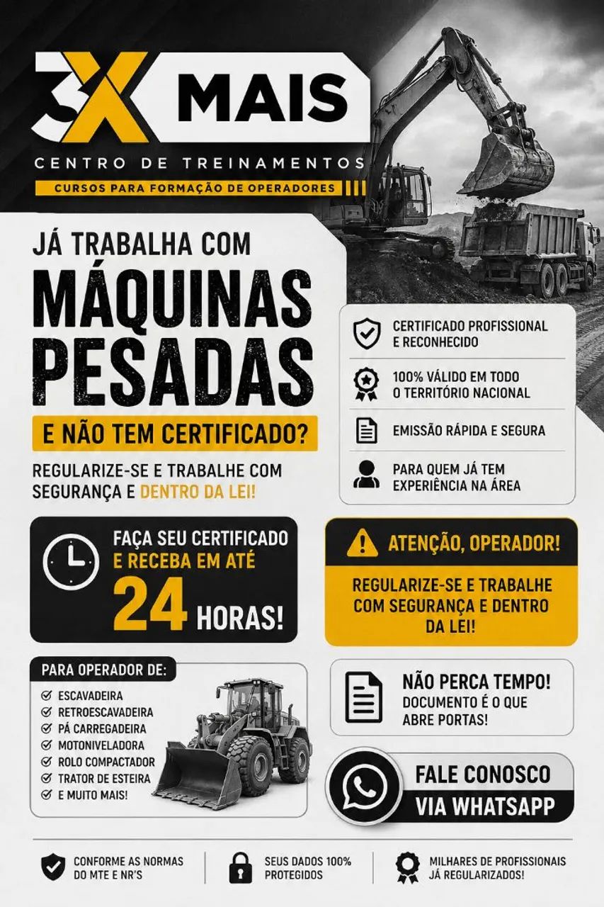 Reciclagem maquinas pesadas.