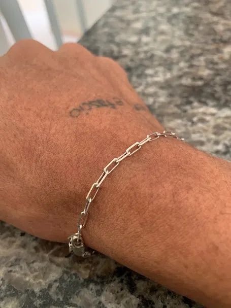 Escapulário Sagrada Família e Pulseira em Prata - Foto 2