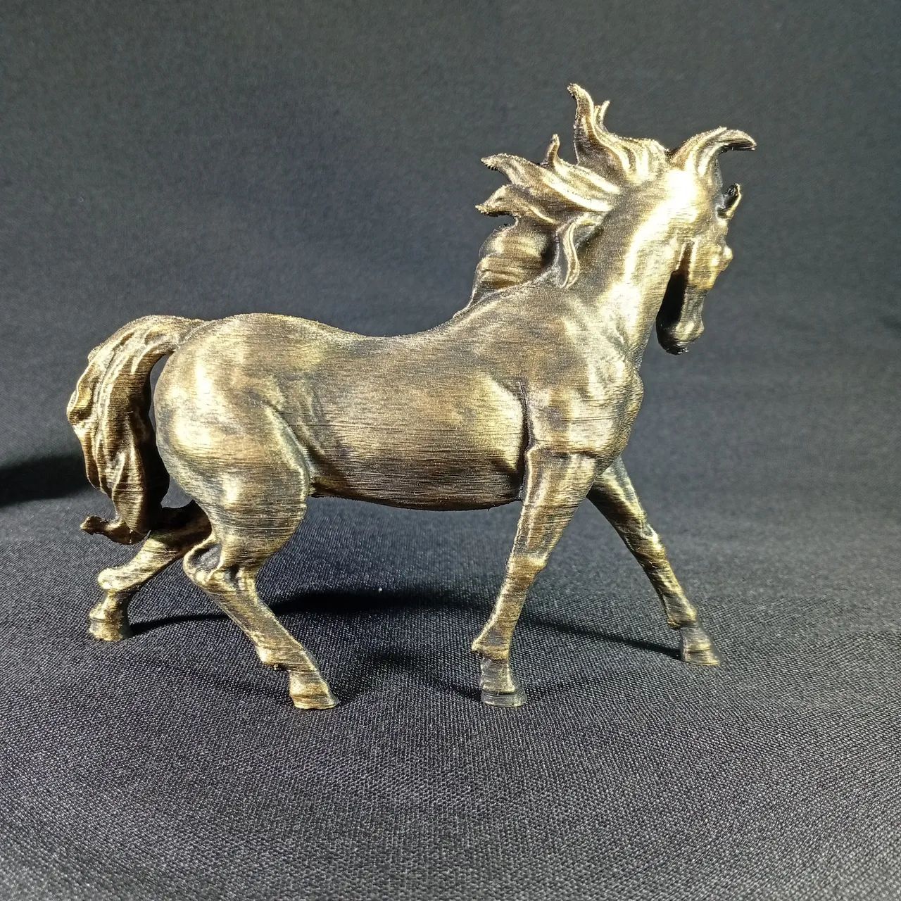 Cavalo Dourado Corcel Dourado decoração - Foto 6