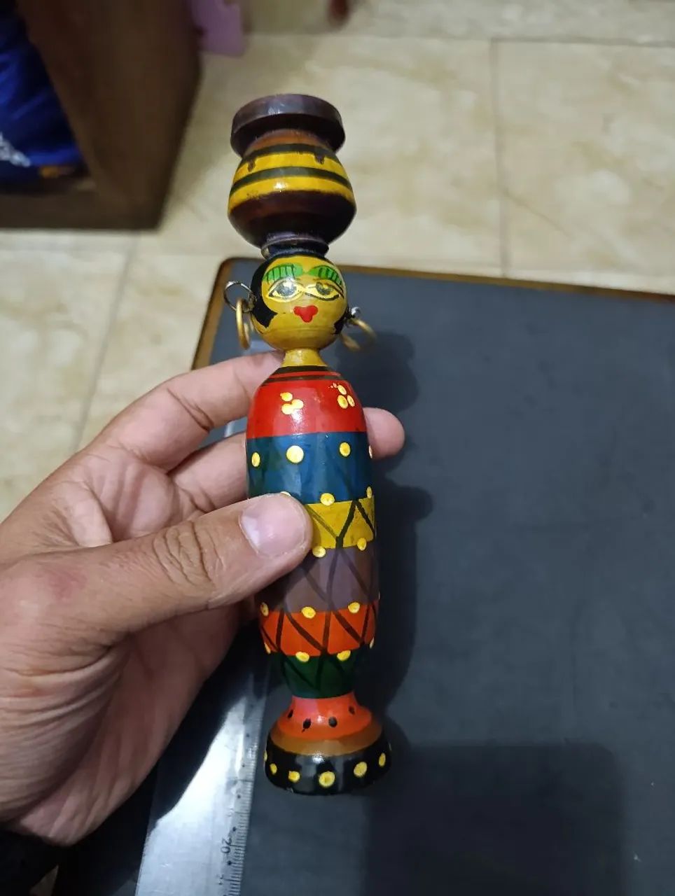 Escutura de madeira africana  - Foto 3