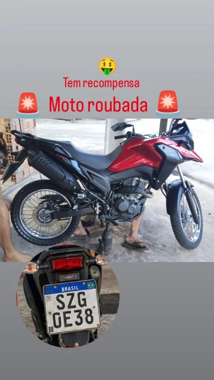 Moto roubada 