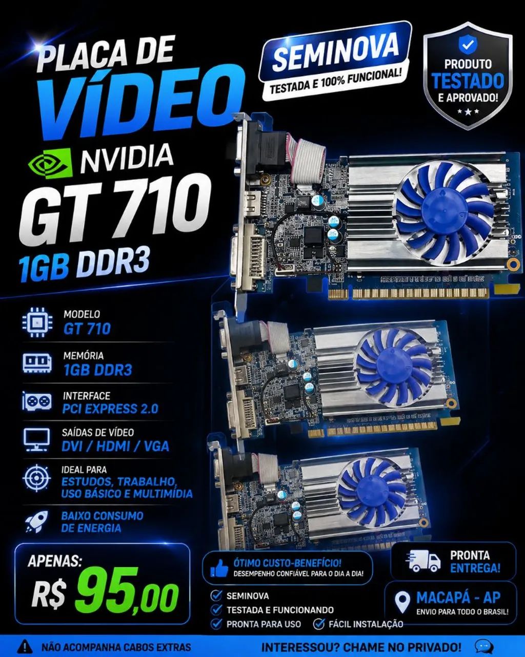 GT710 1GB DDR3 