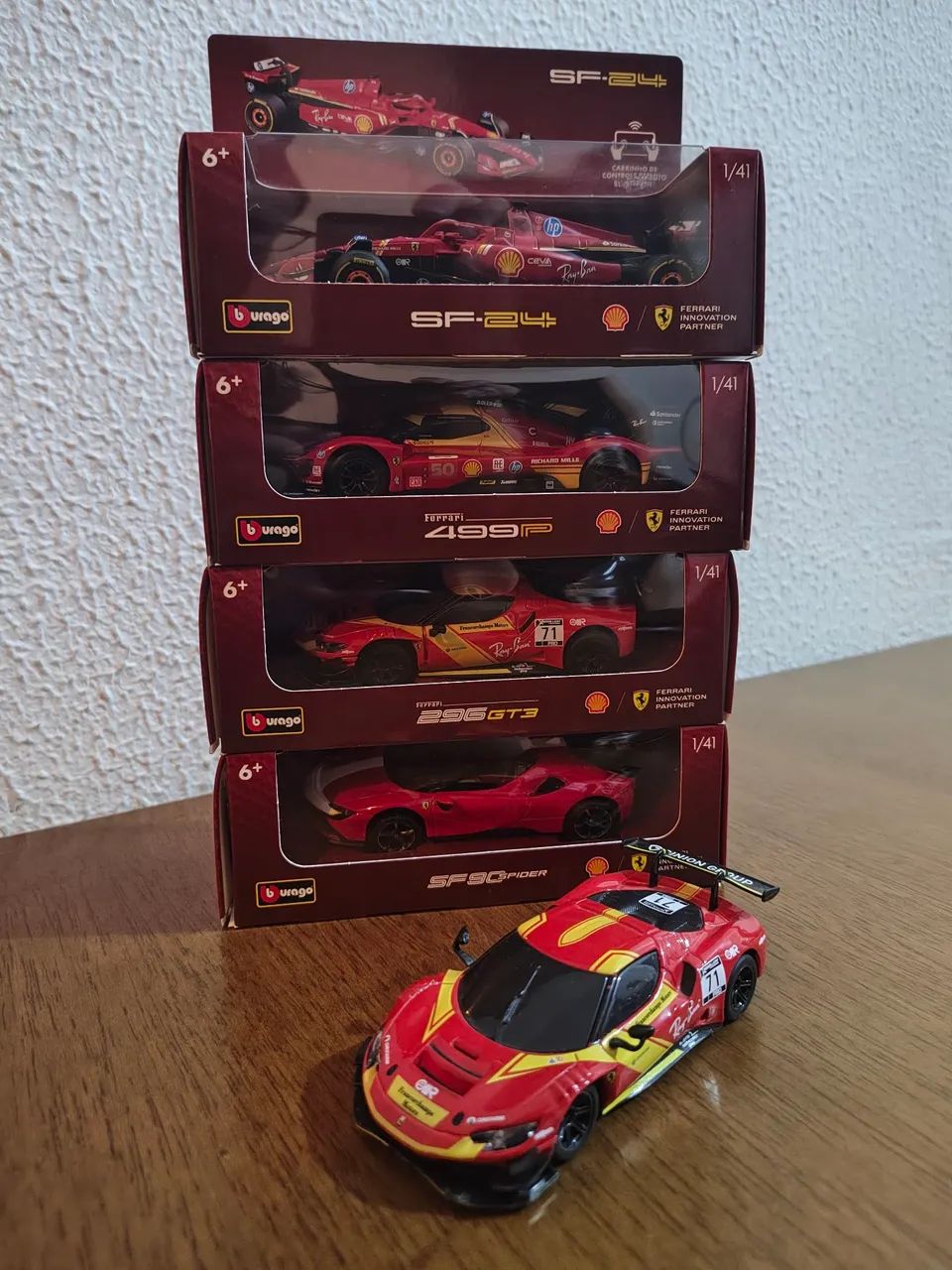 Carrinhos da Ferrari 