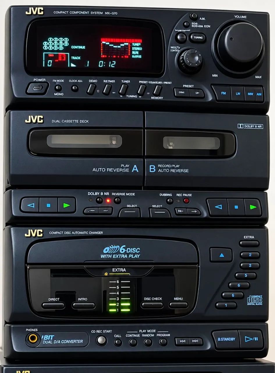 Central JVC MX G70 funcionando 