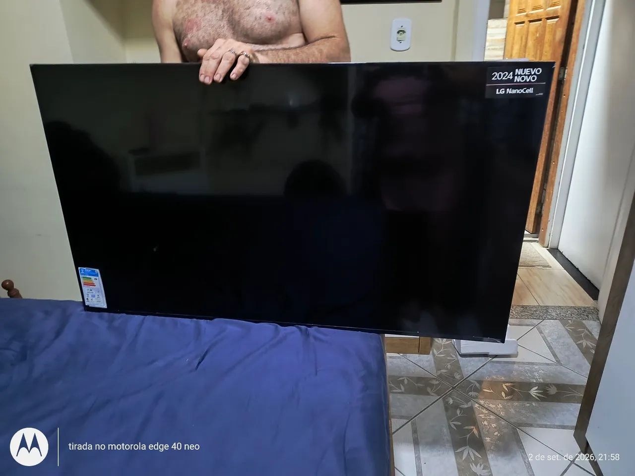 TV de 50 polegadas oncell LG tela quebrada ( Nova) - Foto 5