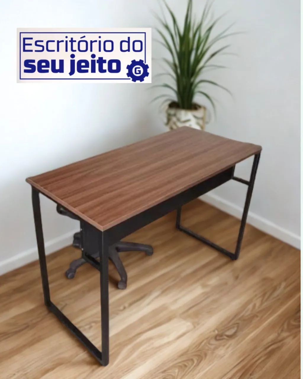 Escrivaninha Reforçada 1,1 m NOVA Mesa Multiuso para Notebook Computador Escritório Estudo - Foto 2