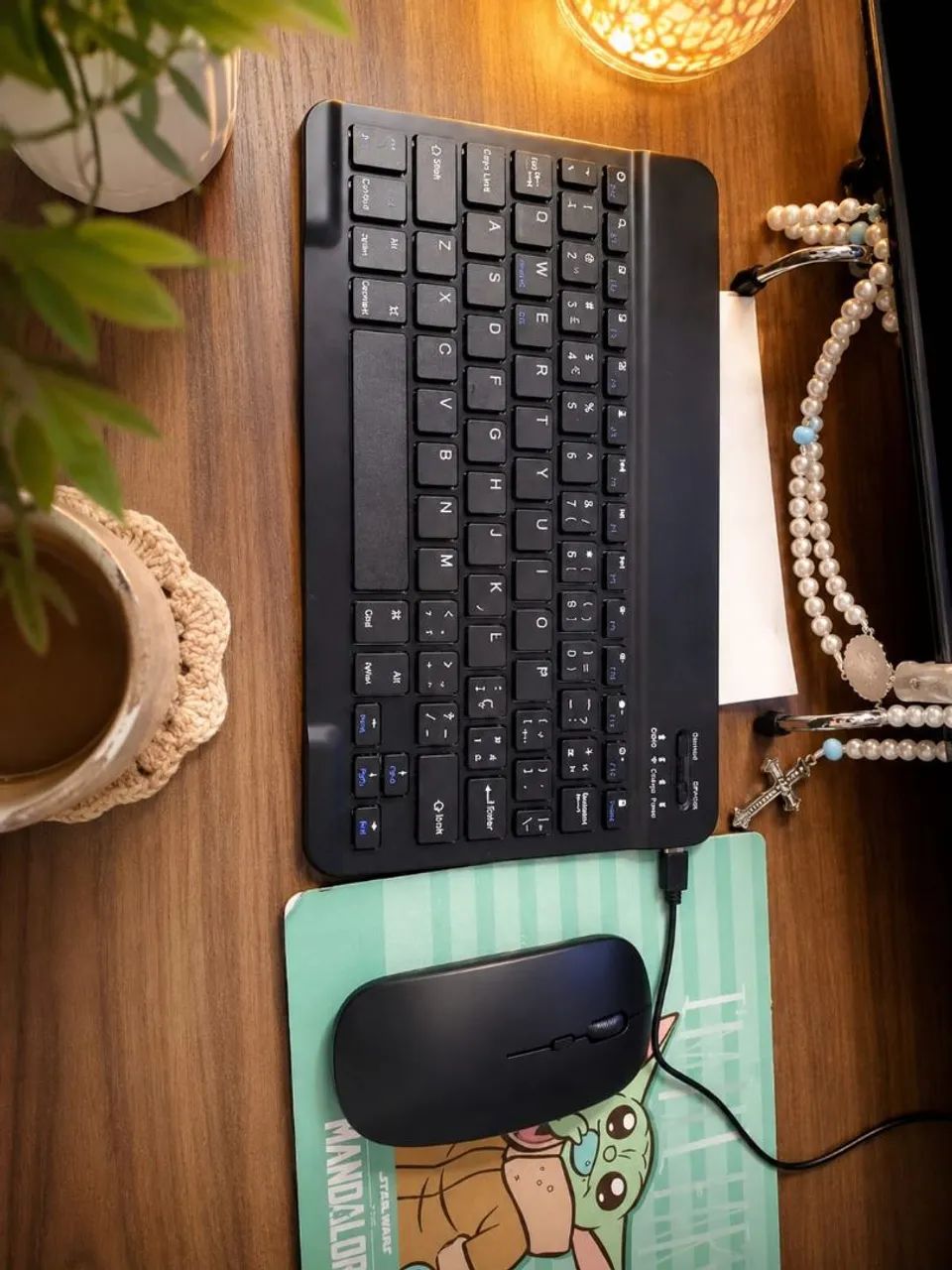 Kit Mouse e Teclado bluetooth (Preto) - Foto 2
