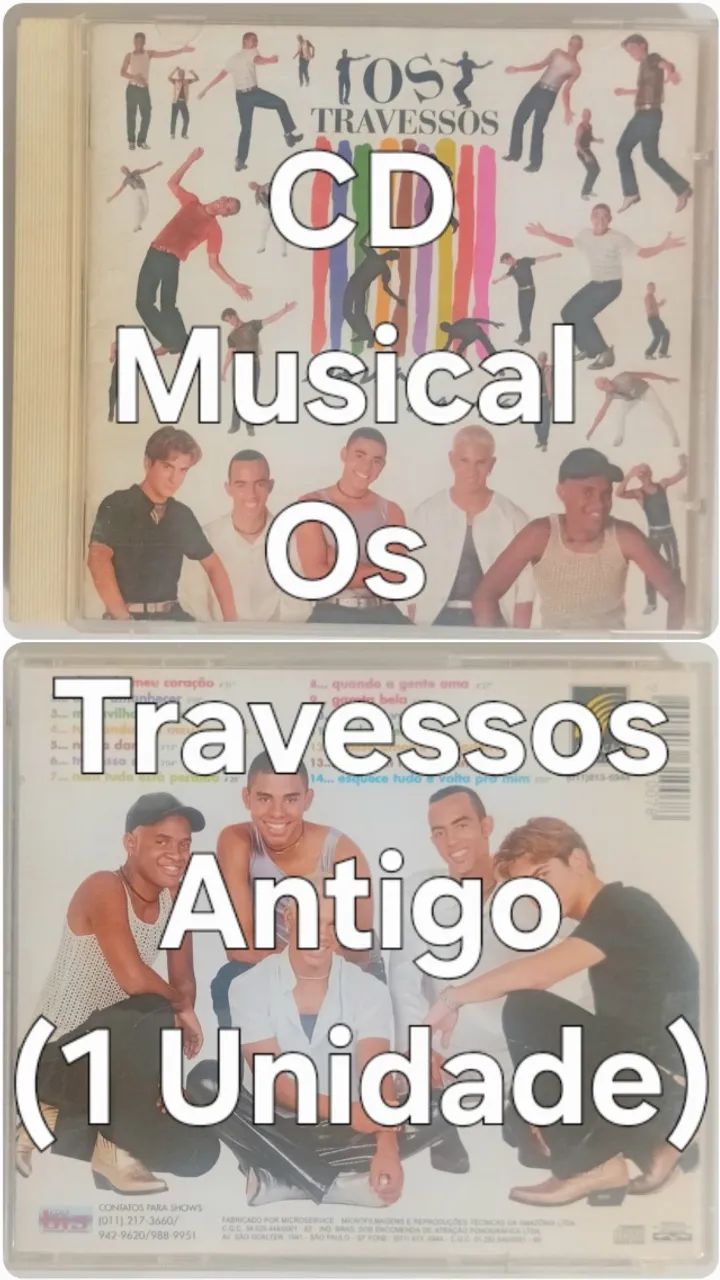 CD Musical Os Travessos Antigo