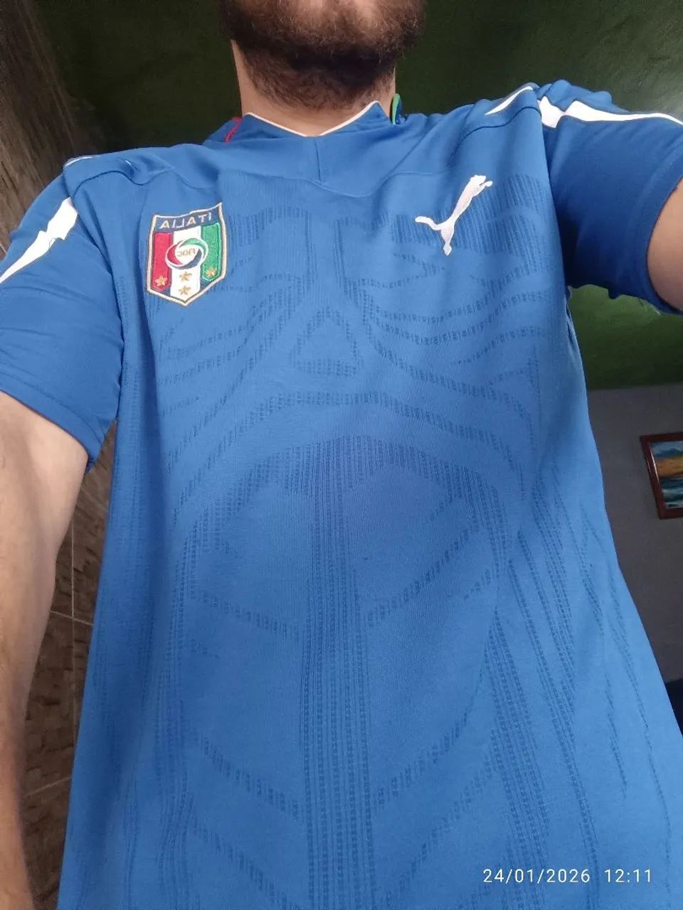 Camisa Itália Gli Azzurri Copa 2010 - Foto 5