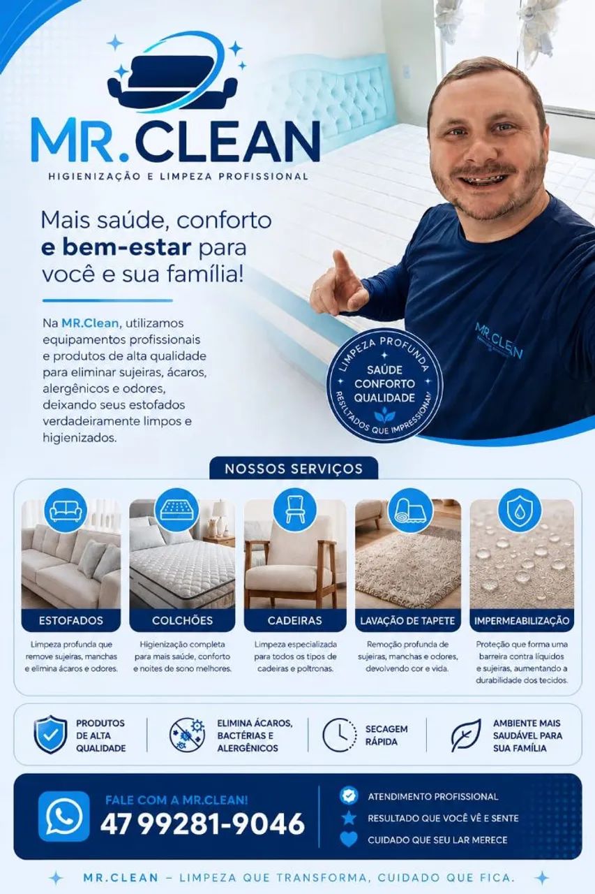 Serviço de higienização completa com impermeabilização  - Foto 2