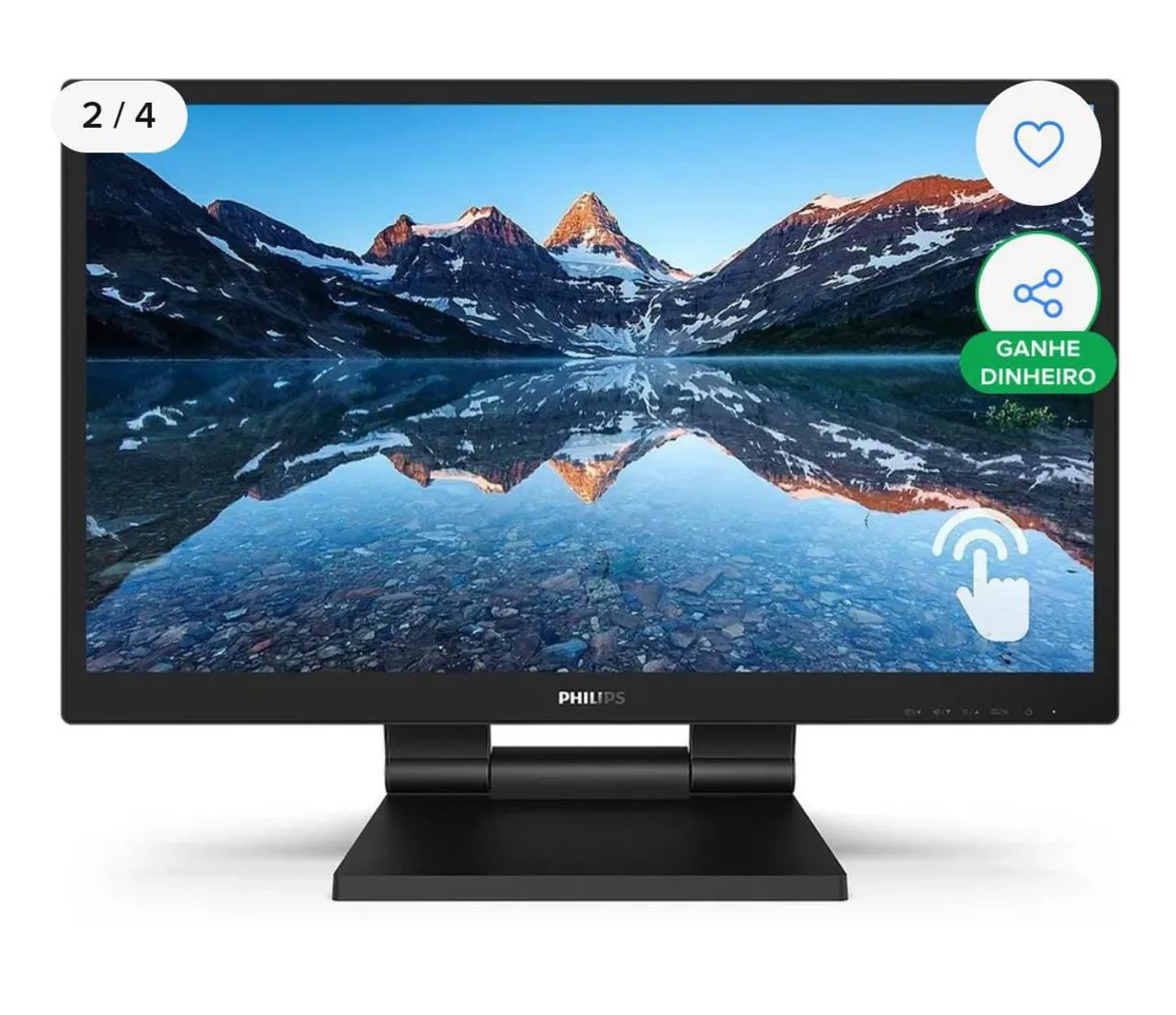 Monitor Led Philips 22 polegadas Touch Screen - Foto 2