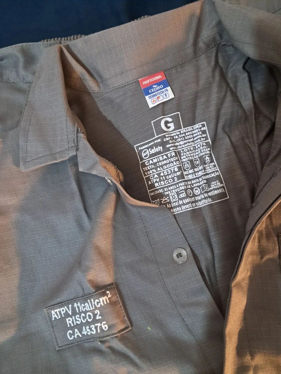 (2) Uniforme NR10 risco 2 eletricista  - Foto 3