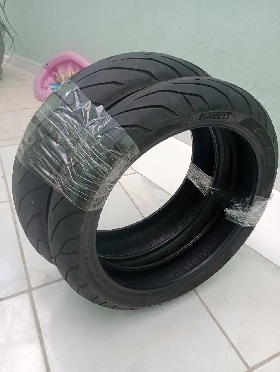 Par de Pneus Pirelli xj6/cb500/Kawasaki/etc - Foto 2