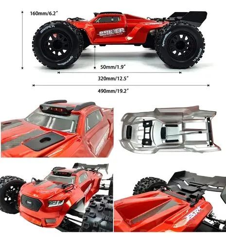 Automodelo 1/10 Truggy Sniper 3S completo novo sem uso promoção  - Foto 5