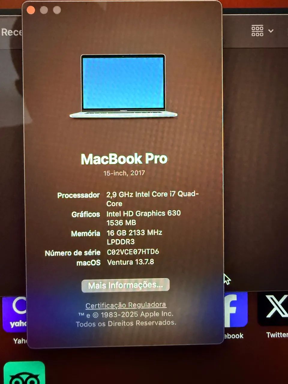 MacBook Pro 2017 I7 16Gb 512Gb - Notebooks - Parque Alexandre
