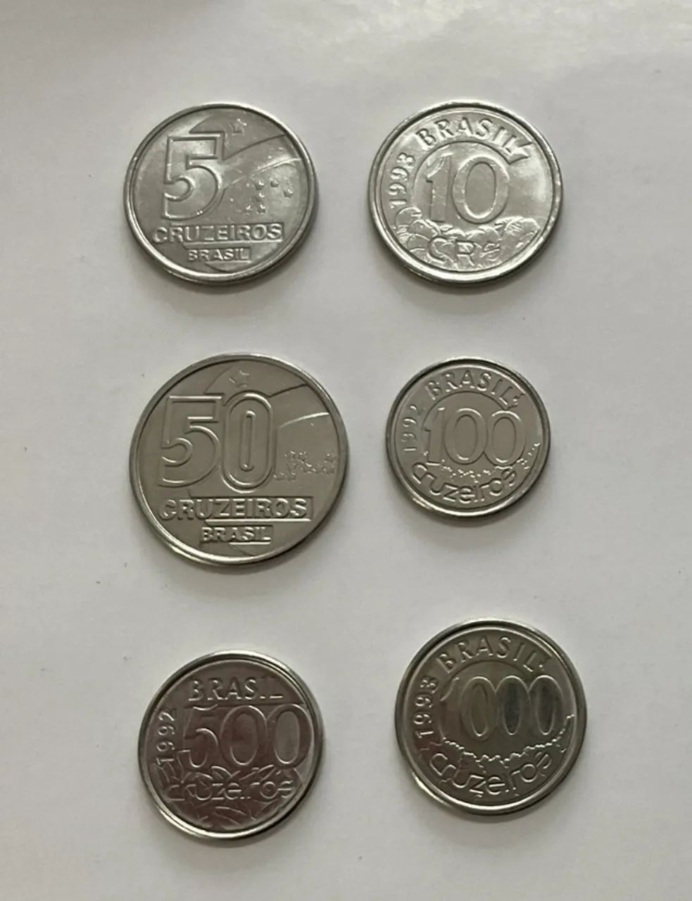 MOEDAS ANTIGAS - 6 moedas