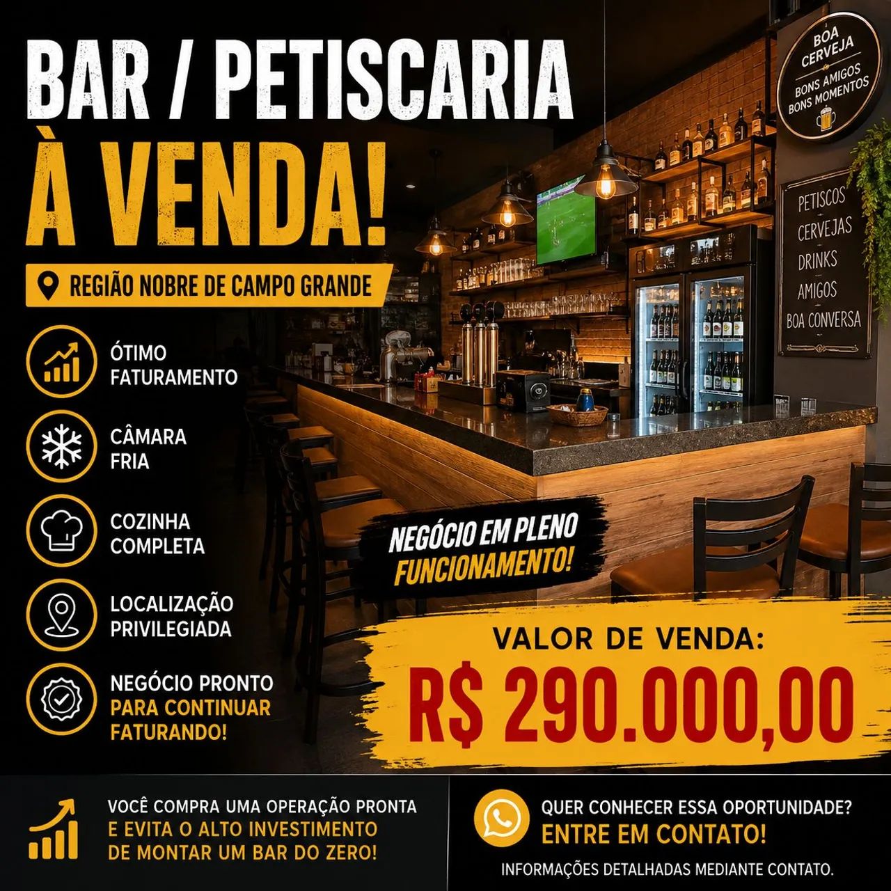 Bar e  Choperia a venda