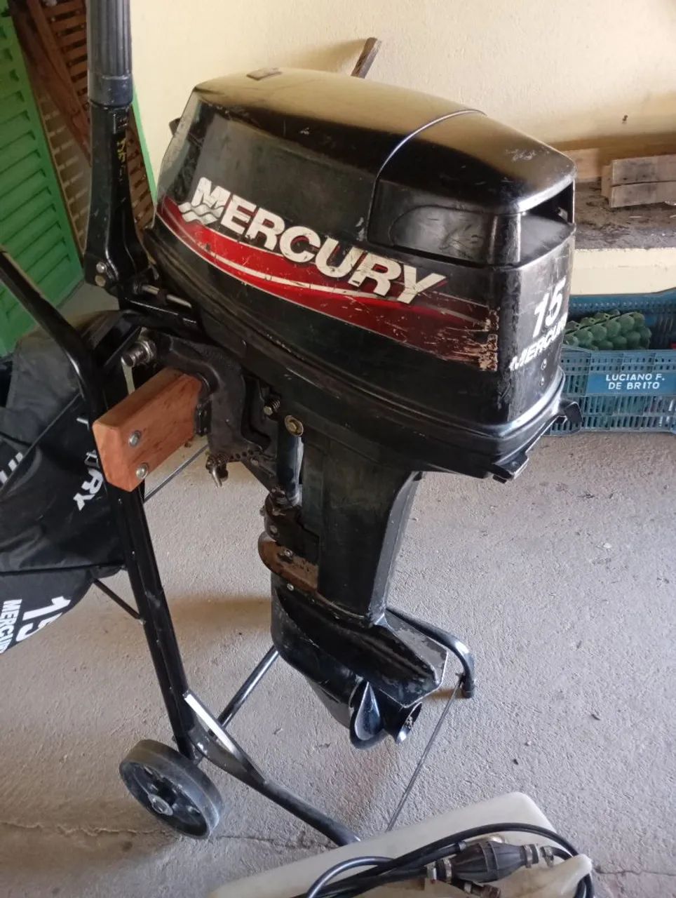Motor popa /  aceito oferta motor e tanque sem o carrinho - Foto 4