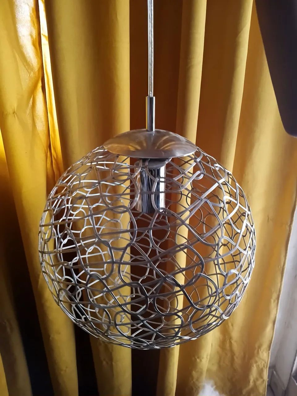 Luminária cromada suspensa  - Foto 4