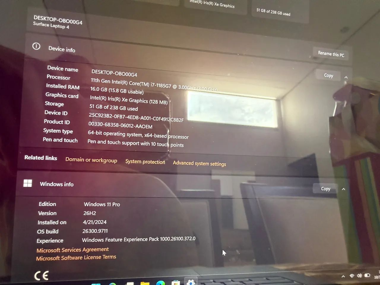 Surface laptop 4 i7 16 de ram - Foto 3