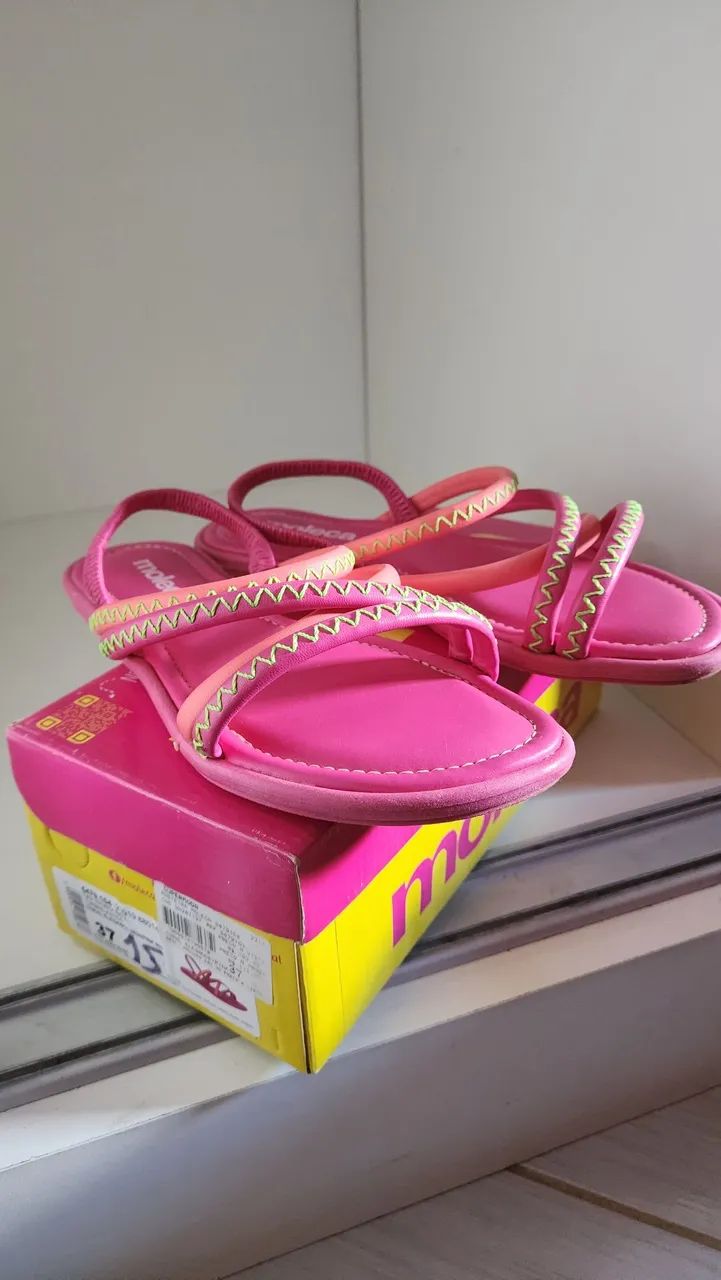 Sandália Moleca Rosa Rosteira elegance - Foto 2