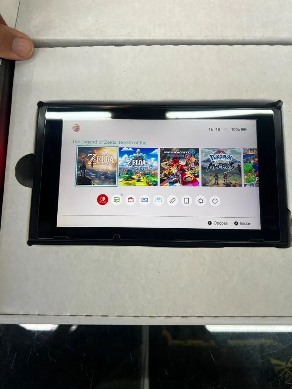 Nintendo Switch V1128gb destravdo com caixa  - Foto 2