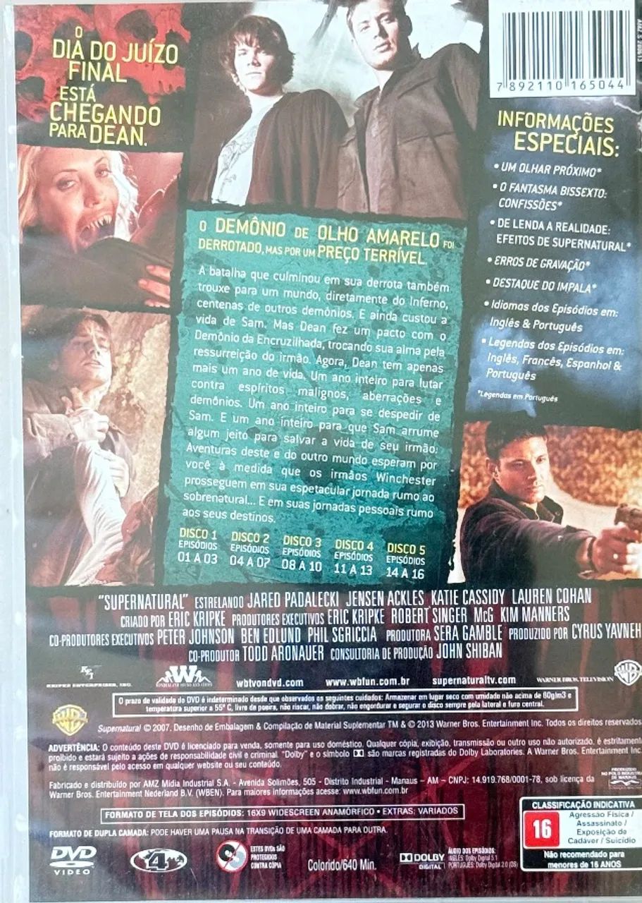 DVD Supernatural 3 Temporada - Foto 4