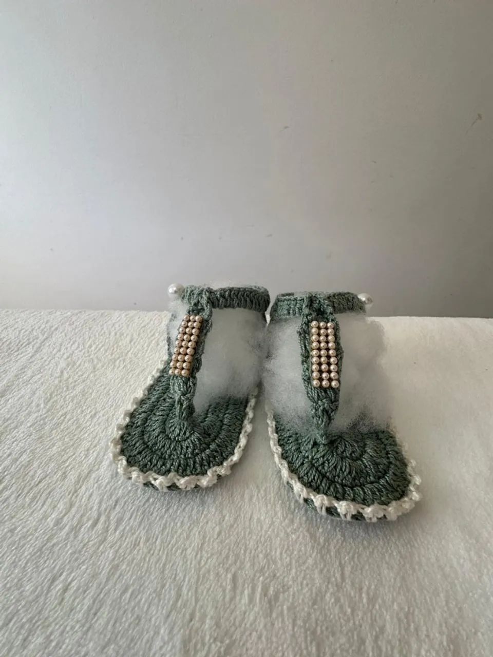 Sapatinhos de crochê para bebês - Foto 2