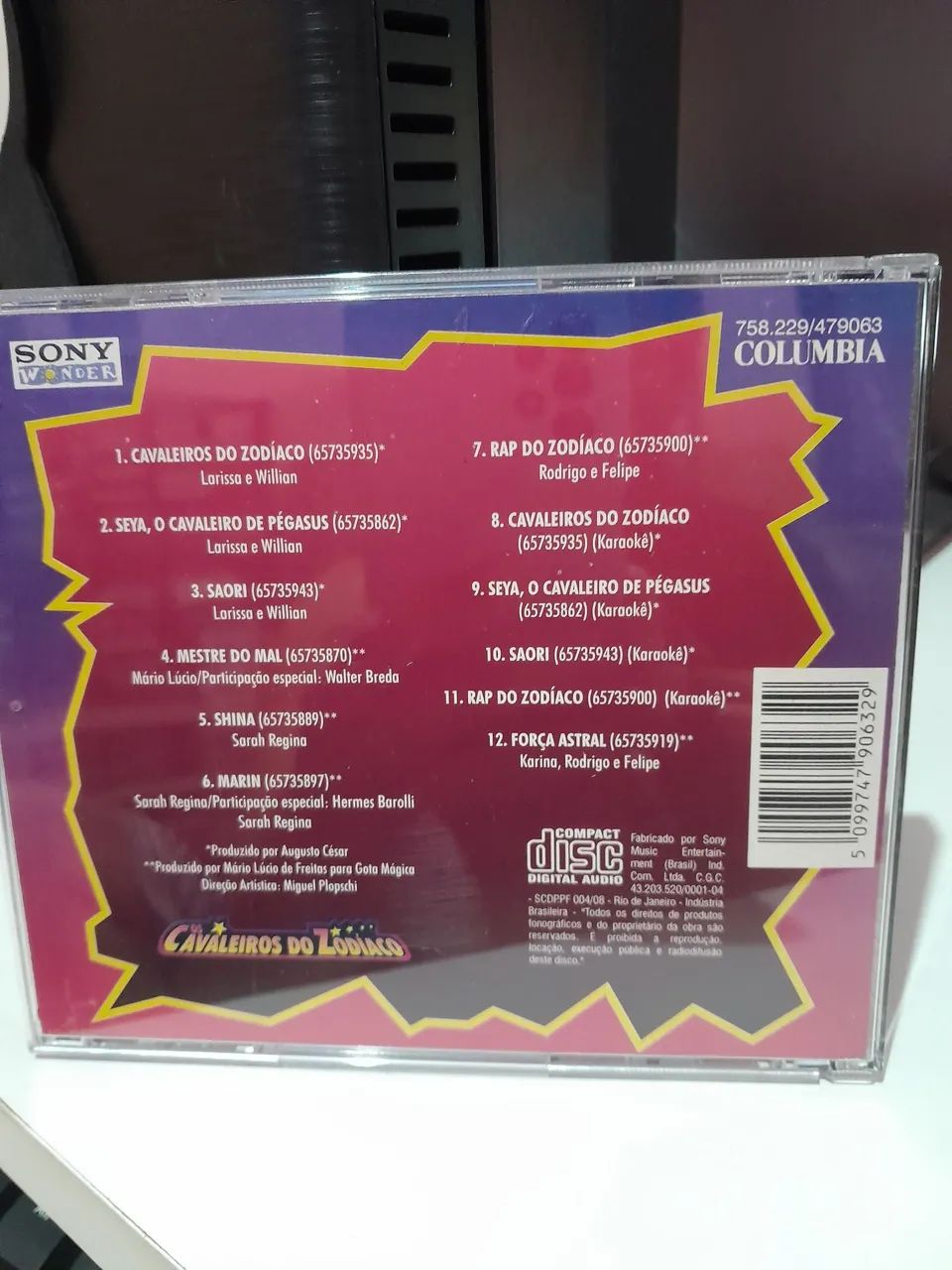 CD Os Cavaleiros do Zodíaco - Original Sony Columbia - Foto 2