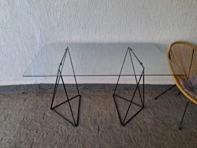 Mesa tampo de vidro - Tok-Stok - Foto 2