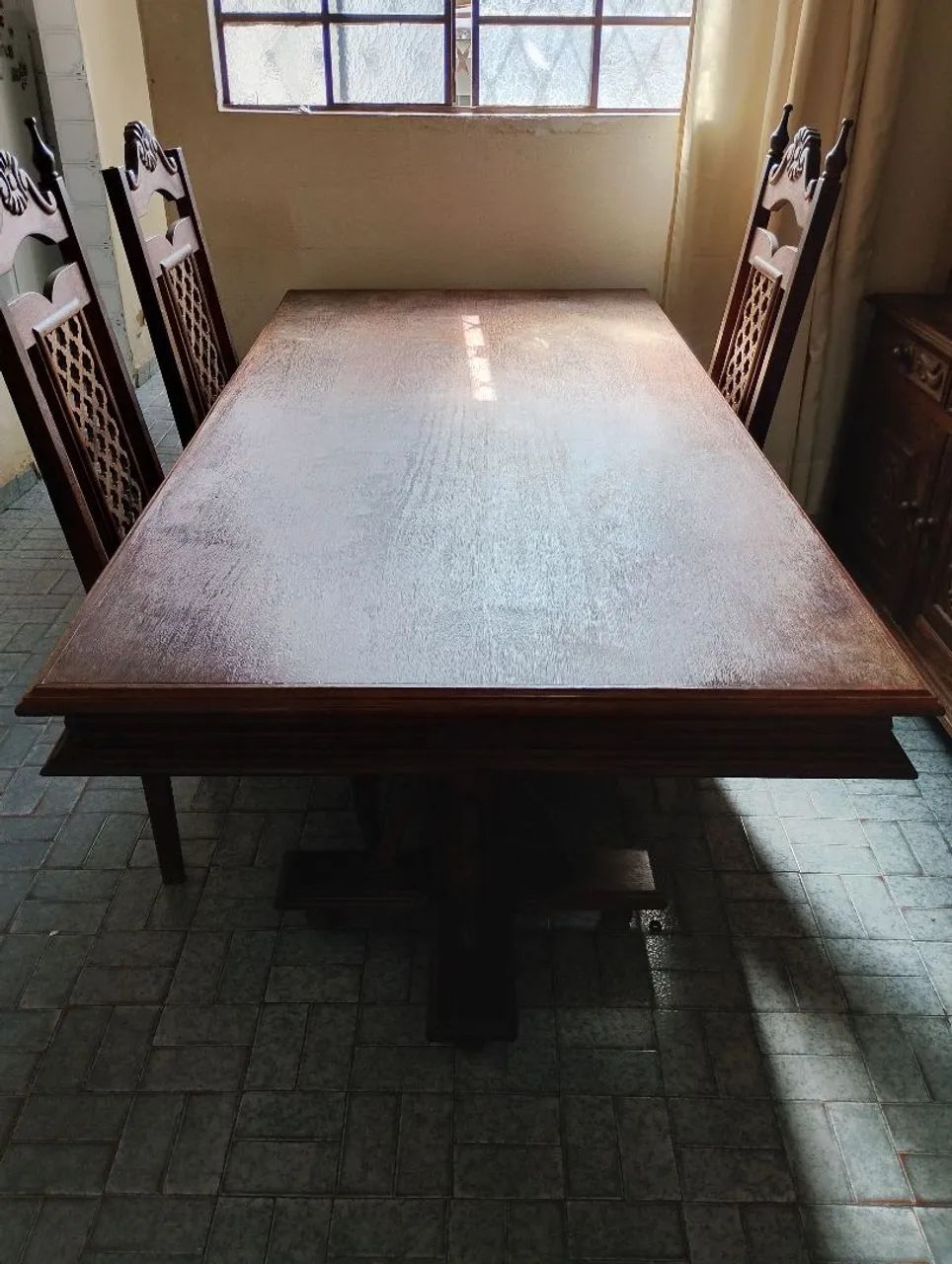 Mesa 6 lugares madeira maciça 