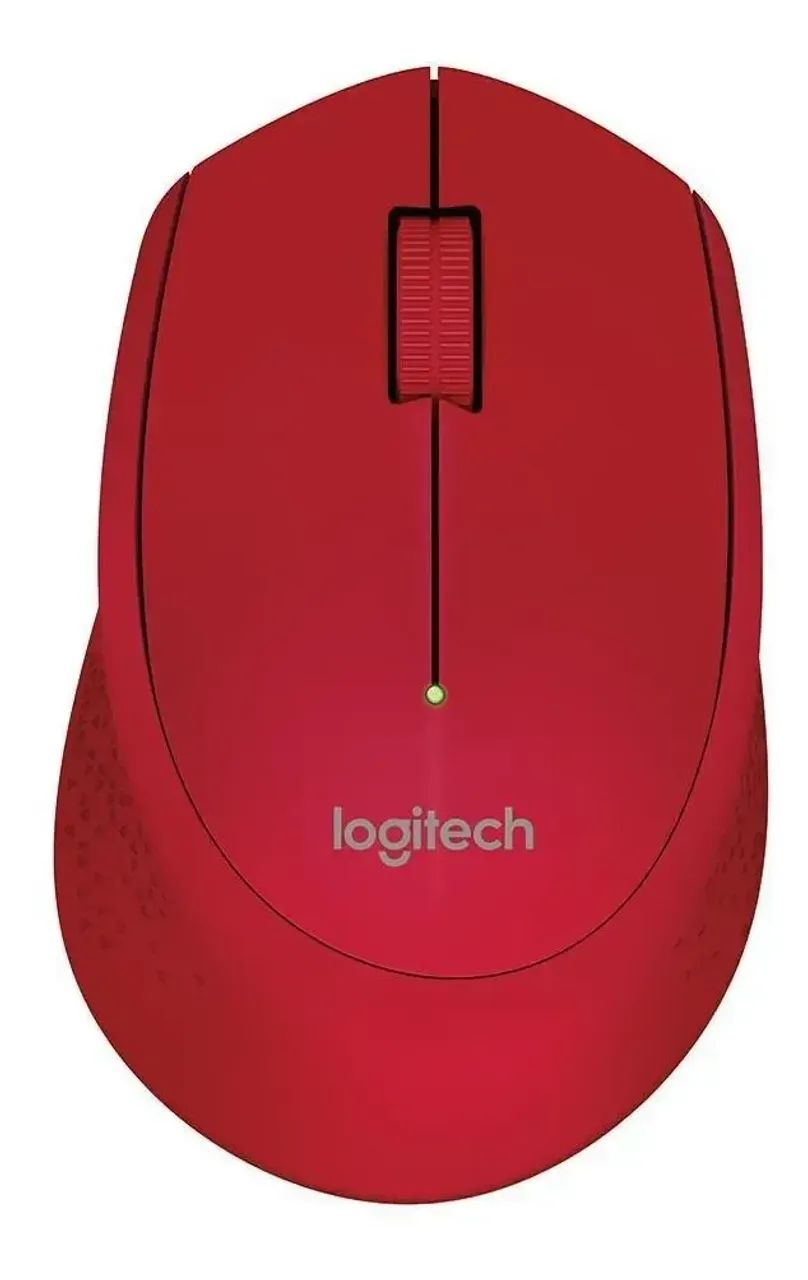 Mouse Logitech M280 Sem Fio Vermelho