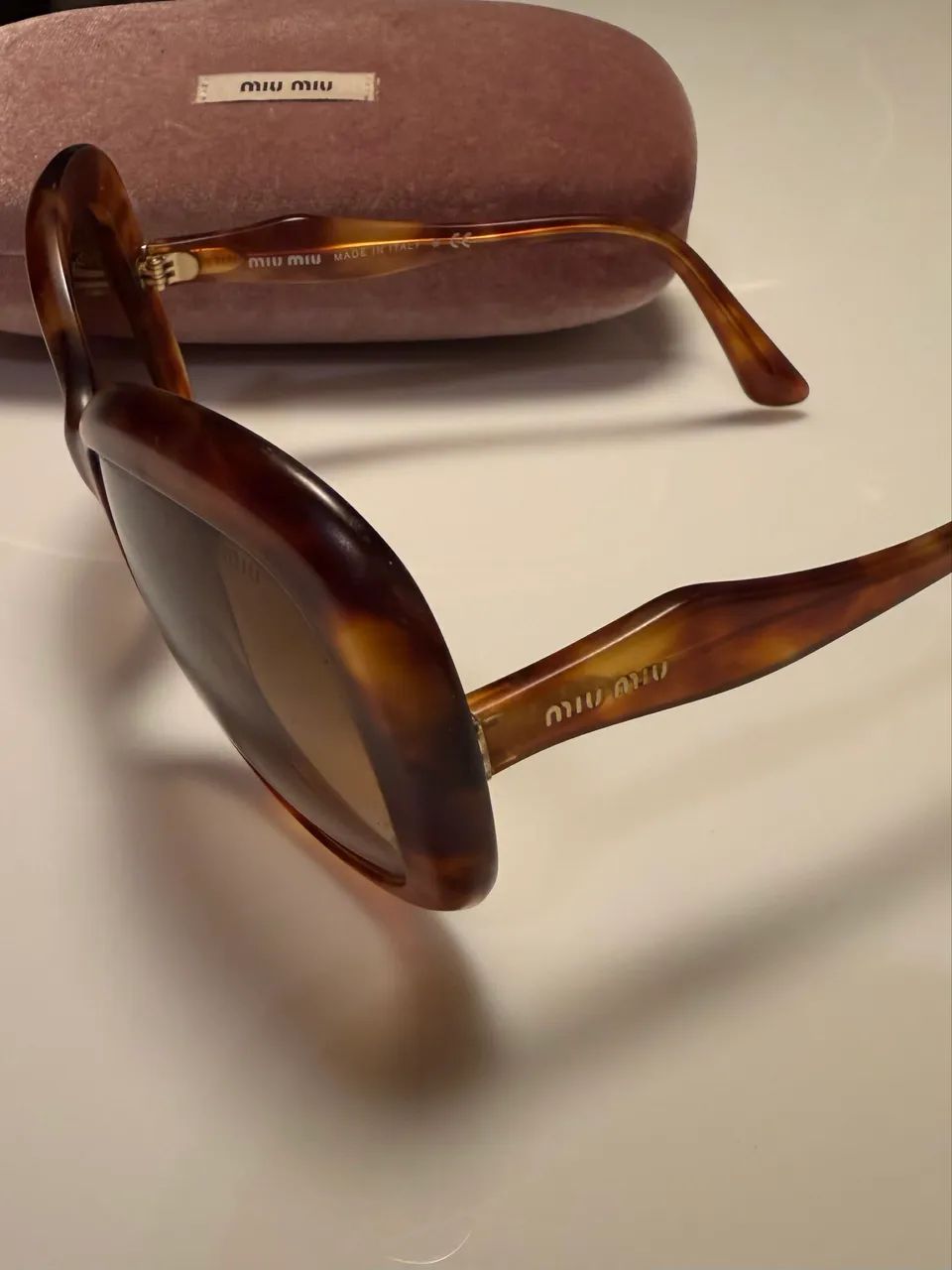 Óculos Miu Miu Original - Acetato Tartaruga - Foto 2