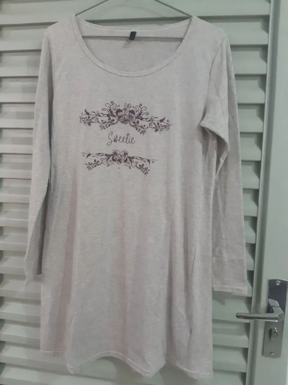 camisola manga longa algodão marisa tamanho 38