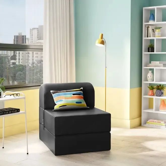 Sofá-cama/colchão TokStok couro