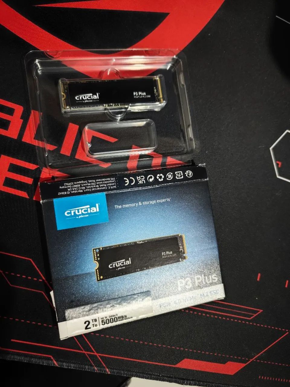 SSD Crucial P3 Plus 2TB PCIe Gen4 NVMe M.2 - Armazenamento