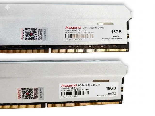 Memória RAM Asgard 32gb (2x16) DDR4 3200MHz CL18 - Memória RAM