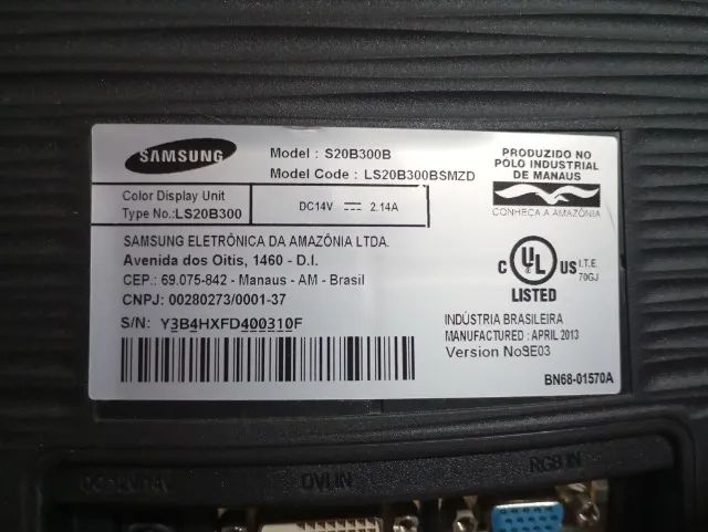 Monitor Samsung 20 polegadas - S20B300B - Foto 5