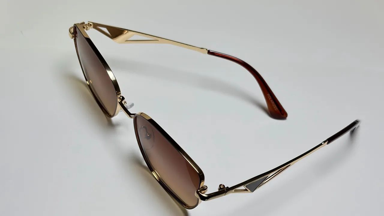 Óculos de Sol Feminino polarizado - Dourado | Elegante e Sofisticado - Foto 3