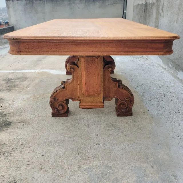Mesa Jantar estilo Renascença antiga Madeira - Foto 4