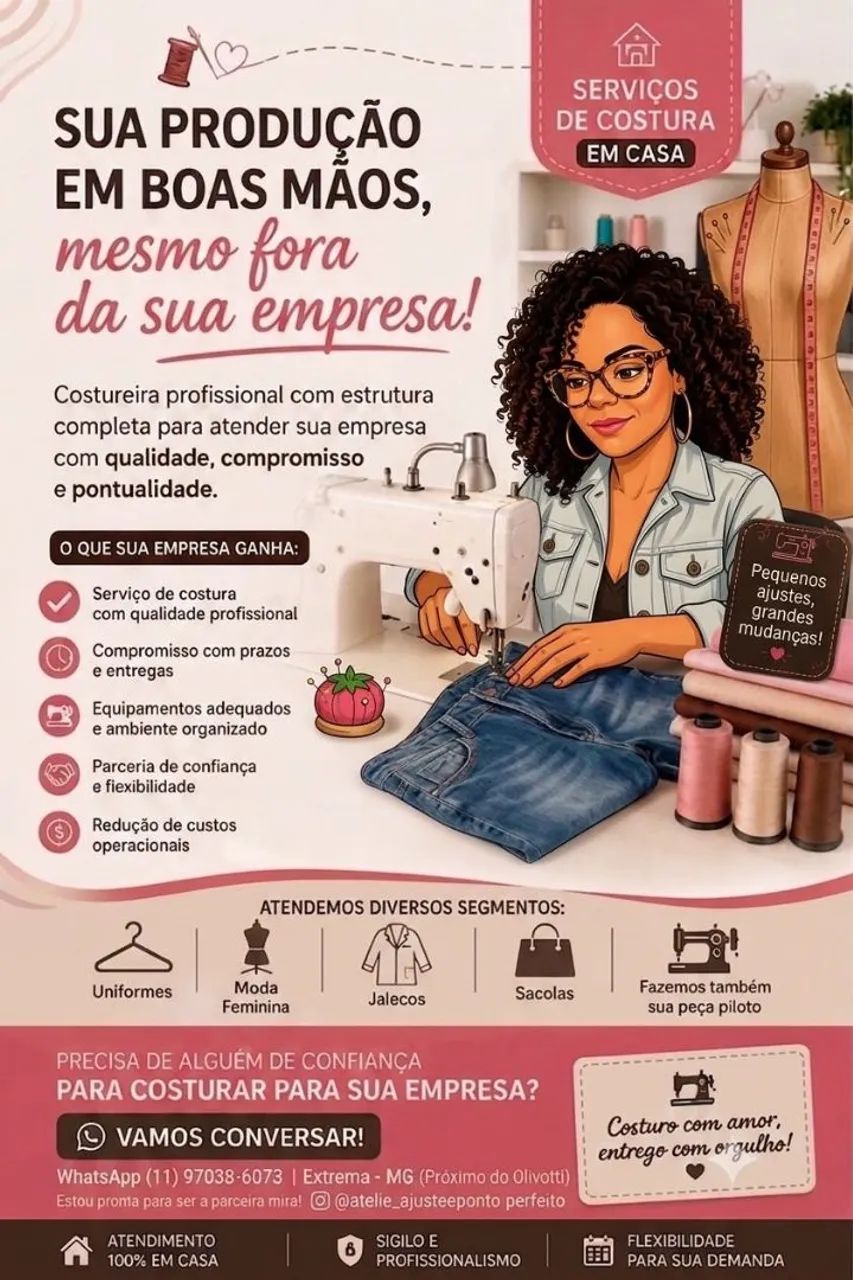 Serviço de costura facconista (serviços em casa) - Foto 4