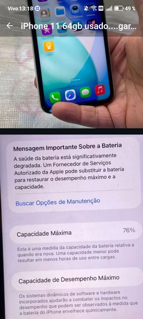 IPhone 11 64gb com caixa. Com caixa original dele - Foto 4