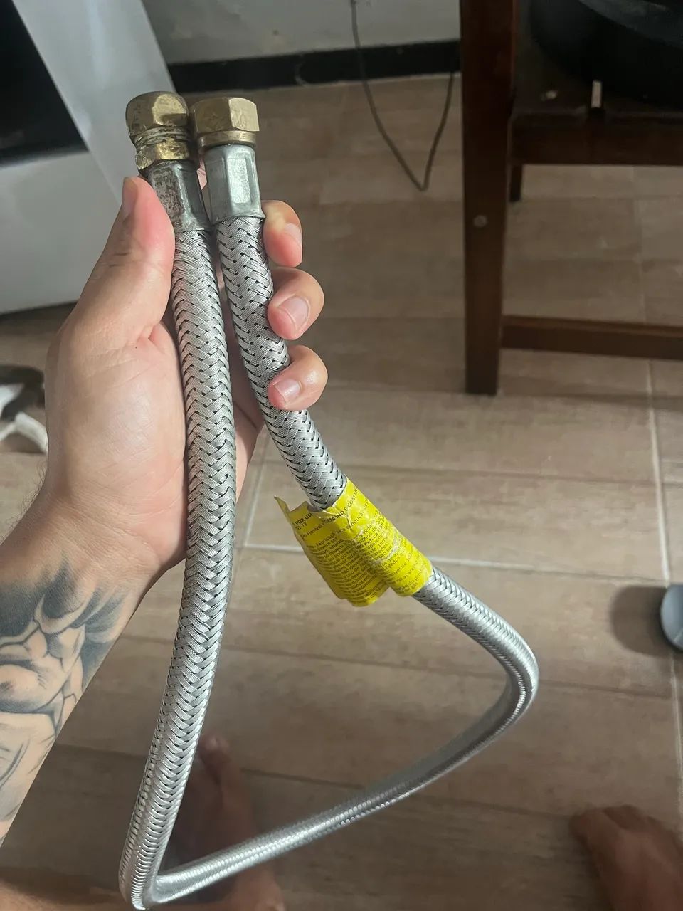 Mangueira para gás encanado
