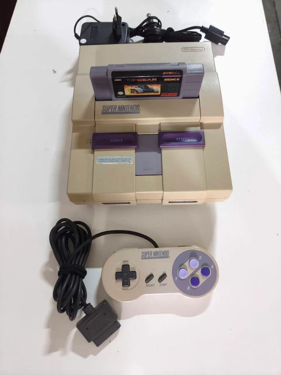 Snes FAT perfeito estado completo 