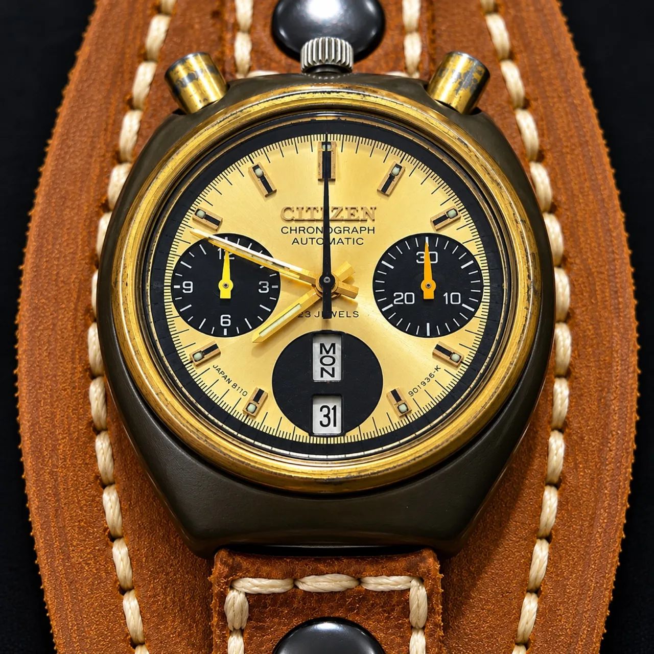 CITIZEN BULLHEAD 8110 BRAD PITT AUTOMATIC CHRONOGRAPH  - Foto 2