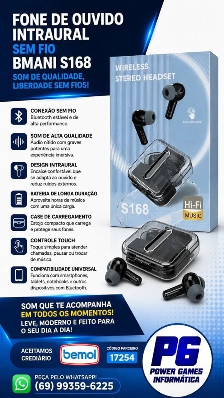 FONE DE OUVIDO BLUETOOTH TWS - Foto 2