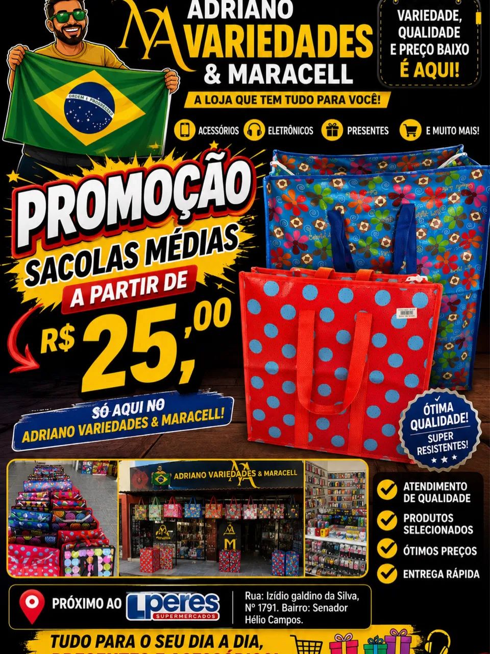 Sacolas multiuso 