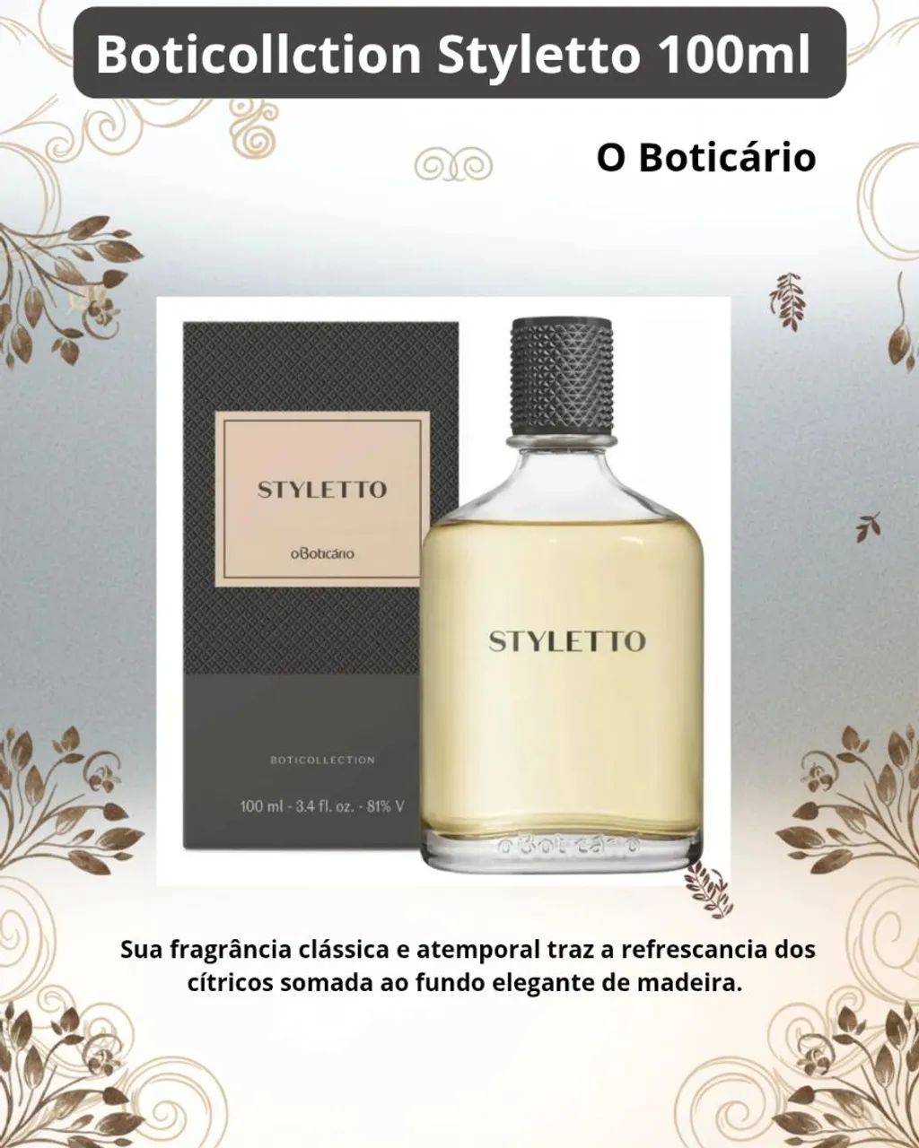 Boticollction Styletto perfume masculino- OBOTICARIO 