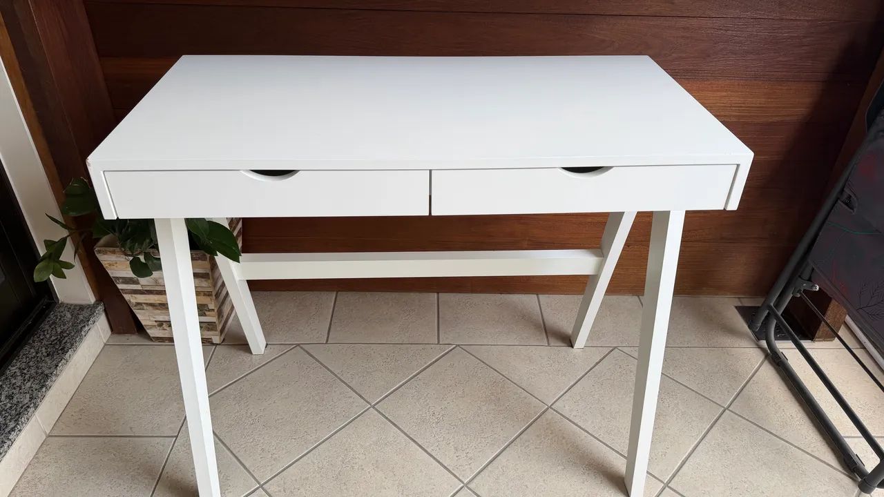 Escrivaninha 2 Gavetas Bella Branco